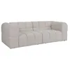Image de Canapé 3 places en tissu texturé beige RIMALO