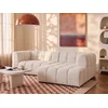 Image de Canapé d'angle droit en tissu texturé beige RIMALO
