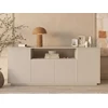 Image de Buffet avec 4 portes et 1 niche - Beige - EROLYA