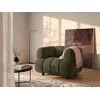Image de Fauteuil en tissu bouclette vert COLIANI