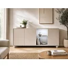 Image de Buffet 3 portes et 2 niches avec LEDs - Beige - MYVARO