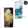 Image de Coque de protection transparente et 2 Verres trempés 3D pour Samsung Galaxy S22 Ultra 5G [Toproduits®]