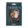 Image de Attache Sucette Kaloo Nature 17,5 Cm Noir Coton Polyester Bois