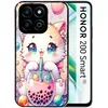 Image de Coque noire pour Honor 200 SMART chat bubble manga