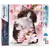 Image de Diamond Painting - Figured'Art - Chat et Fleurs - 40x50cm - Kit Complet - Diamants Carrés