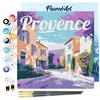 Image de FiguredArt Mini Peinture par Numéro Adulte 20x20cm avec cadre Printemps en Provence - Petit Format Kit de Loisir Créatif