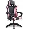 Image de SiÃ¨ge gamer AMSTRAD AMS-800-PINK coloris noir & rose en occasion ou reconditionné