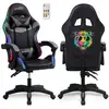 Image de Amstrad ams-900-led-tiger - fauteuil gaming noir et gris - serigraphie tiger - eclairage led 366 