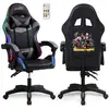 Image de Amstrad ams-900-led-top1 - fauteuil gaming noir et gris - serigraphie try hard for top 1 - eclaira 