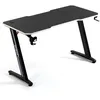 Image de Amstrad DESK120Z-WHITE Bureau informatique ou gamer avec finition blanc - Largeur 1m20 - Style carbone - Porte casque & gobelet