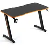Image de Amstrad DESK120Z-ORANGE Bureau informatique ou gamer finition orange - Largeur 1m20 - Style carbone - Porte casque & gobelet