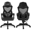 Image de Chaise gamer Amstrad AMS-309-GREY noir & gris - Coussin lombaire - Tissu en maille respirante