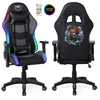 Image de Fauteuil gaming Amstrad ELITE-LED-KRAKEN - Noir et gris - Eclairage LED 576 effets - Télécommande - Accoudoir 2D