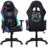 Image de Fauteuil gaming amstrad elite-led-kraken - noir et gris - eclairage led 576 effets - télécommande  