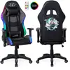 Image de Fauteuil Gaming Amstrad Elite-led-samurai - Noir Et Gris - Eclairage Led 576 Effets