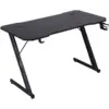Image de Bureau gamer amstrad ams-desk120-2z-black - largeur 1m20 - style carbone - porte gobelet & casque