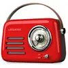 Image de Radio rétro portable ledwood alma, fm, bluetooth 5.3 entrée usb, puissance 30w - batterie 3,7v-1500mah - retro vintage - rouge