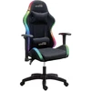 Image de Fauteuil Gamer Led Fusion-bk Amstrad En Tissu Noir 60x60x124 Cm