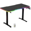 Image de Amstrad desk120t-led-vortex bureau electrique gamer avec retroéclairage rgb - assis debout - large 