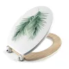 Image de Abattant WC 37 x 46 cm charnieres metal Havane