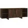 Image de Meuble Tv Chêne Fumé 130x35x50