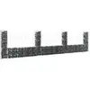 Image de Panier De Gabion En Forme De U Avec 4 Poteaux Fer 380x20x100