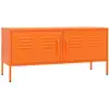 Image de Meuble Tv Orange 105x35x50 Acier