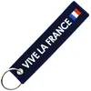 Image de CLJ - Porte-clés - Vive la France - Bleu Marine - Engagés - Fantaisie