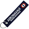 Image de CLJ - Porte-clés - Aéronavale - Marine Nationale - Bleu Marine - Militaire - Fantaisie