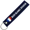 Image de CLJ - Porte-clés - Coeur Bleu Blanc Rouge - Bleu Marine - -