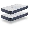 Image de Pack de 2 matelas Perfect Sleep 80x190 cm - Soutien Blue Latex - Mousse à mémoire de forme HR - 7 Zones de Confort - 15 cm