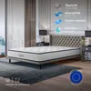 Image de Matelas UPSILON 140x190 cm-26 cm-Mousse à mémoire de forme HR 35 kg-7 zones-BLUE LATEX-Ergonomique-Face été-hiver-Confort ferme