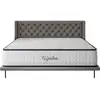 Image de Matelas upsilon 140x190 cm - très épais 32 cm - mousse haute résilience et haute densité, réversible, ergonomique, antistress, confortable UPSILON