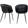 Image de 4 Fauteuils En Polypropylène Noir Roda