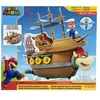 Image de Coffret Deluxe Grand Bateau : Vaisseau Spatial de Bowser Avec Sons + Figurine Mario - Set pour Super Mario + 1 Carte Offerte