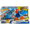 Image de Mega Transporteur T-rex Ultime 2 En 1 Hot Wheels City - Camion Et Dino - Mattel - Hng50