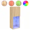 Image de Meuble Tv Avec Lumières Led Chêne Sonoma 40,5x30x102