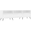 Image de Meuble Tv Blanc 150x30x44,5 Bois D'ingénierie