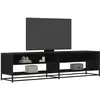 Image de Meuble Tv Noir 180,5x40x46 Bois D'ingénierie