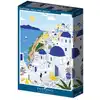 Image de Puzzle 500 Pièces Santorini Illustration Papier Carton Bleu Blanc 47,5x34,2 Cm Pieces & Peace