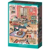Image de Puzzle 2000 Pièces Une Journée Cosy Carton Turquoise/rose 98x69 Cm Pieces & Peace