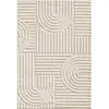 Image de Tapis turin moderne à motif en relief géométrique crème 80x250 cm TUR1121CRE-80x250