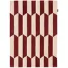 Image de Tapis de salon en laine graphique - rouge d'orage rouge 160x230