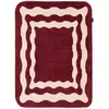Image de Tapis de salon en laine wavy - rouge d'orage rouge 160x230