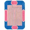 Image de Tapis de salon en laine rayure - nuage sucré bleu 200x290