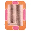 Image de Tapis de salon en laine rayure - nuage sucré orange 200x290