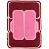 Image de Tapis de salon en laine graphique - nuage sucré rose 160x230