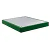 Image de Sommier Tapissier Epeda Suite Fougere Tissu Gris Clair Bords Verts 2x80x200 36 Cm Epeda