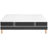 Image de Ensemble Bultex COMFORTING + Sommier UNIC + pieds 160x200 Tissu gris foncé Mousse
