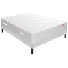 Image de Ensemble Epeda LECHAPPEE + Sommier Escale confort ferme + Pieds 90x190 Ressorts